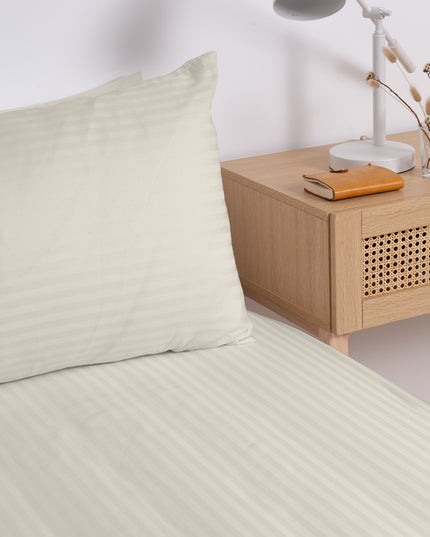 KENSINGTON 1200TC COTTON SHEET SET IN STRIPE-QUEEN -  SAND-1951134850446659588