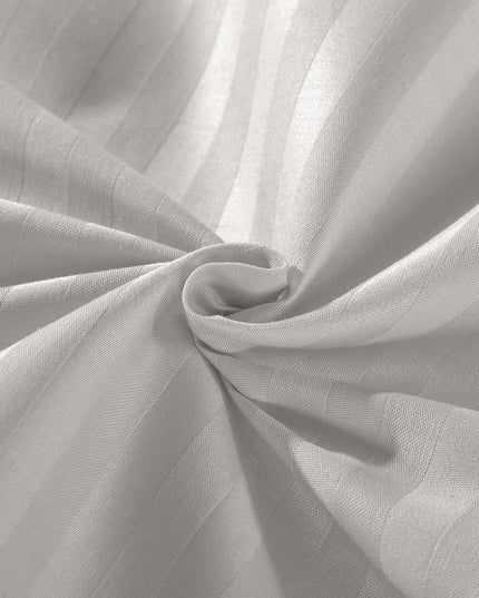 KENSINGTON 1200TC COTTON SHEET SET IN STRIPE-QUEEN - SILVER (GREY)-1951134850631208967