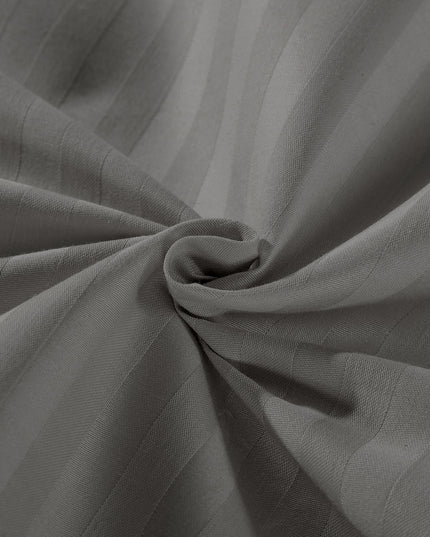 KENSINGTON 1200TC COTTON SHEET SET IN STRIPE-QUEEN - CHARCOAL-1951134850815758343