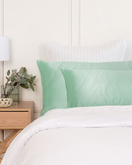 MULBERRY SILK PILLOW CASE TWIN PACK - SIZE: 51X76CM - MINT-1951134813041856513