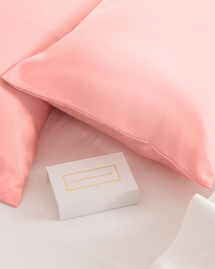 MULBERRY SILK PILLOW CASE TWIN PACK - SIZE: 51X76CM - BLUSH-1951134813234794499