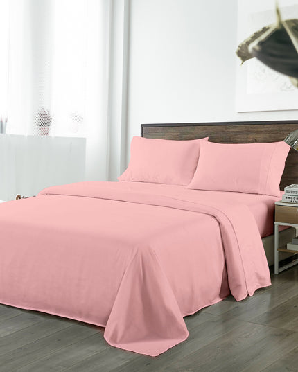 Royal Comfort Bamboo Blended Sheet Set Blush - King-1951134852321513472