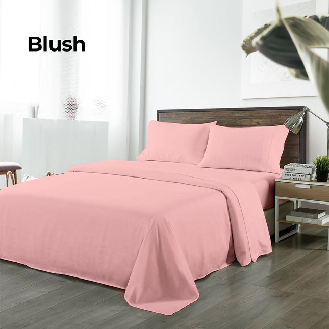 Royal Comfort Bamboo Blended Sheet Set Blush - King-1951134852321513476