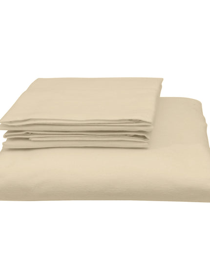 Royal Comfort Blended Bamboo Quilt Cover Sets -Dark Ivory-Double-1951134818922270722