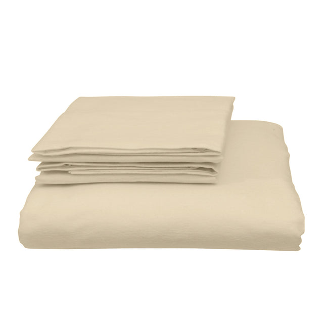 Royal Comfort Blended Bamboo Quilt Cover Sets -Dark Ivory-Double-1951134818922270722