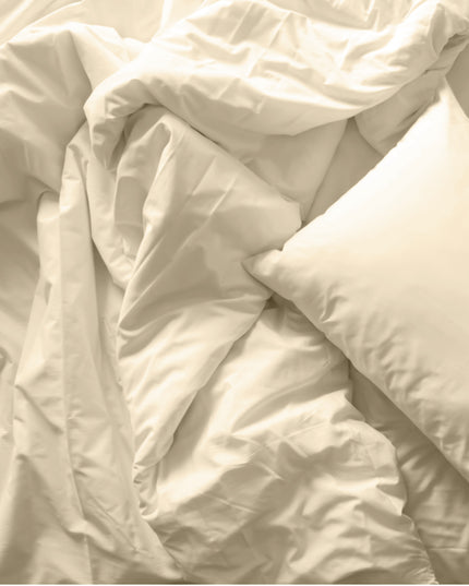 Royal Comfort Blended Bamboo Quilt Cover Sets -Dark Ivory-Double-1951134818922270723