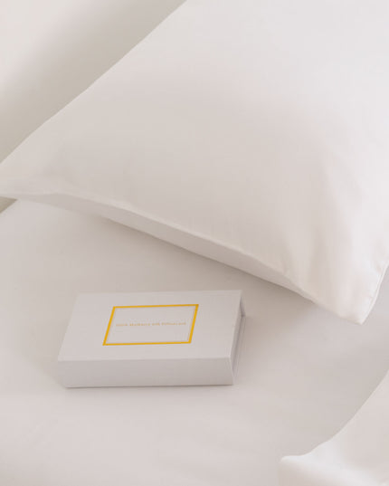 Pure Silk Pillow Case by Royal Comfort-White-1951134813608087555