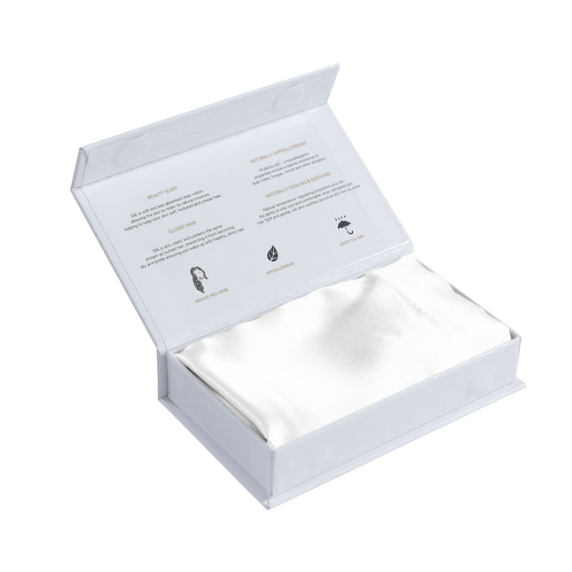 Pure Silk Pillow Case by Royal Comfort-White-1951134813608087557