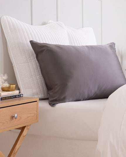 Pure Silk Pillow Case by Royal Comfort-Charcoal-1951134813780054017