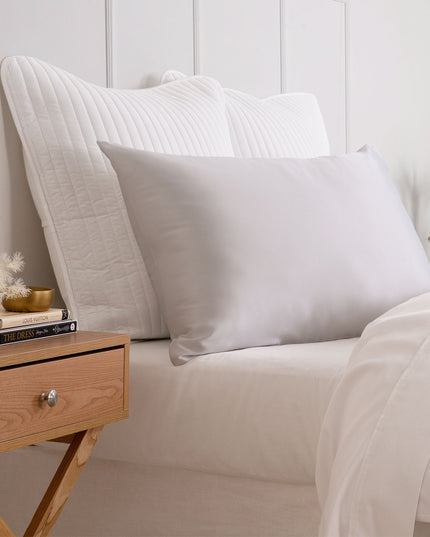 Pure Silk Pillow Case by Royal Comfort-Silver-1951134813960409088