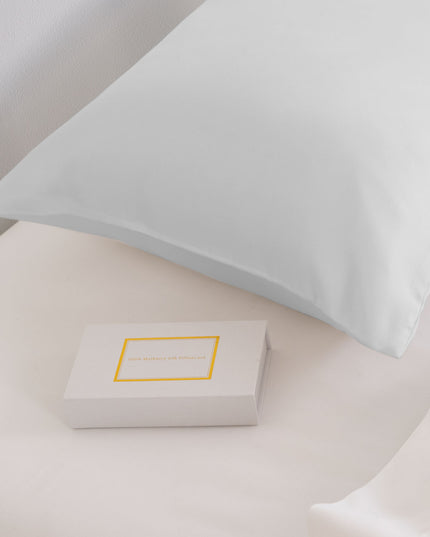 Pure Silk Pillow Case by Royal Comfort-Silver-1951134813960409090