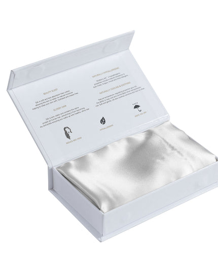 Pure Silk Pillow Case by Royal Comfort-Silver-1951134813960409093