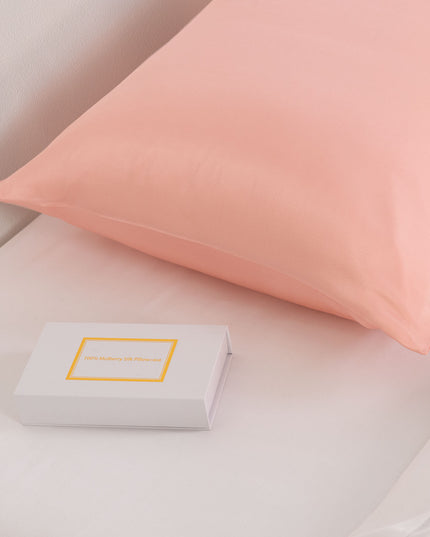 Pure Silk Pillow Case by Royal Comfort-Blush-1951134814153347074