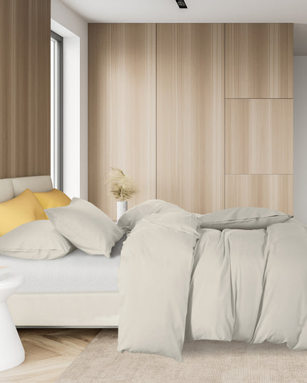 Royal Comfort 1000TC Cotton Blend Quilt Cover Sets King - Pebble-1951134822508400642