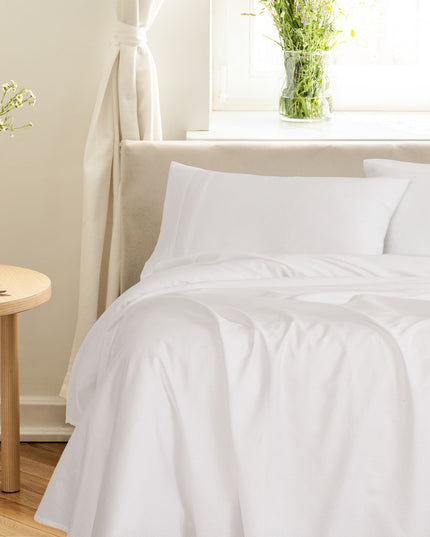 Royal Comfort - Balmain 1000TC Bamboo cotton Sheet Sets (Queen) - White-1951134852657057792