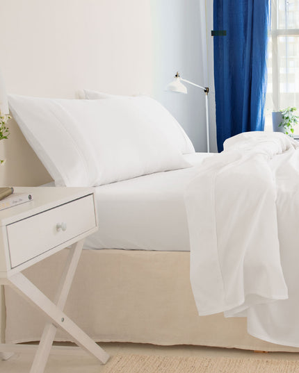 Royal Comfort - Balmain 1000TC Bamboo cotton Sheet Sets (Queen) - White-1951134852657057794