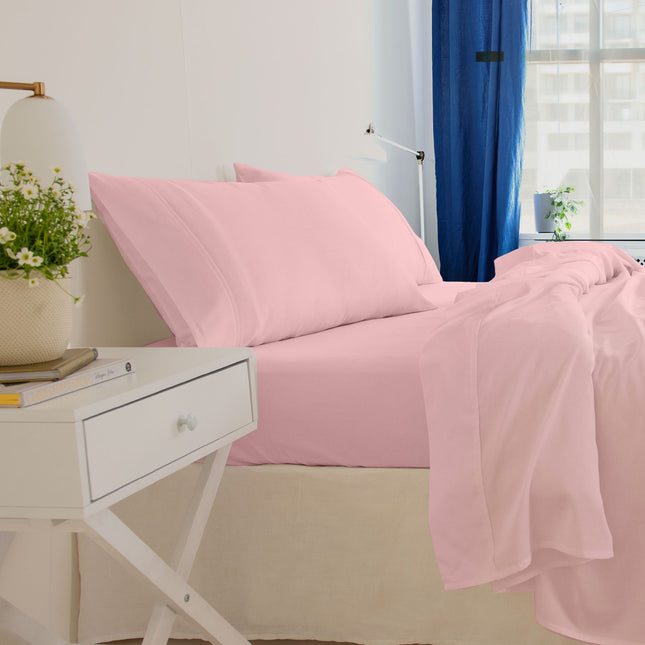 Royal Comfort - Balmain 1000TC Bamboo cotton Sheet Sets (Queen) - Blush-1951134853382672386