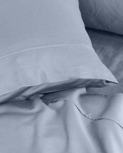 Royal Comfort - Balmain 1000TC Bamboo Cotton Sheet Set - King - Blue Fog-1951134854129258500