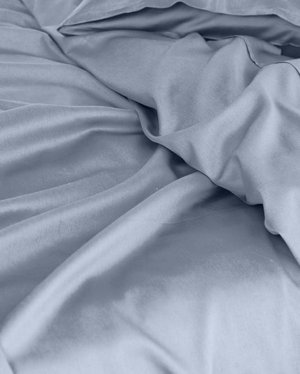 Royal Comfort - Balmain 1000TC Bamboo Cotton Sheet Set - King - Blue Fog-1951134854129258501