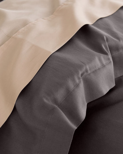 Royal Comfort - Balmain 1000TC Bamboo cotton Quilt Cover Sets (Queen) - Pewter-1951134823263375365