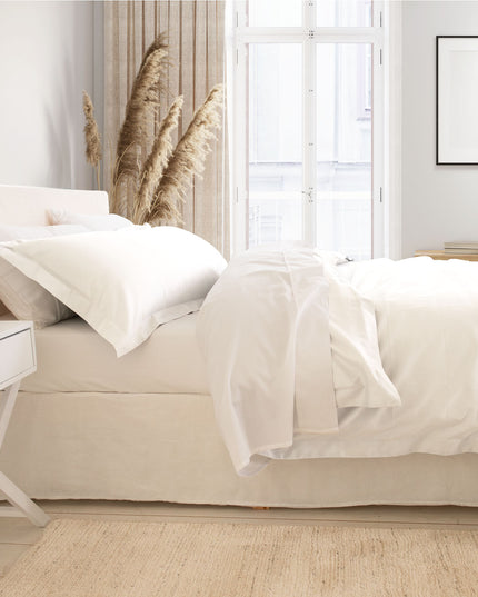 Royal Comfort - Balmain 1000TC Bamboo cotton Quilt Cover Sets (King) - White-1951134824026738690