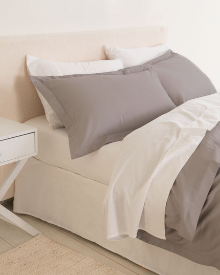 Royal Comfort - Balmain 1000TC Bamboo cotton Quilt Cover Sets (King) - Dove-1951134824400031745