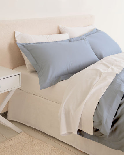 Royal Comfort - Balmain 1000TC Bamboo cotton Quilt Cover Sets (King) - Blue Fog-1951134824609746945