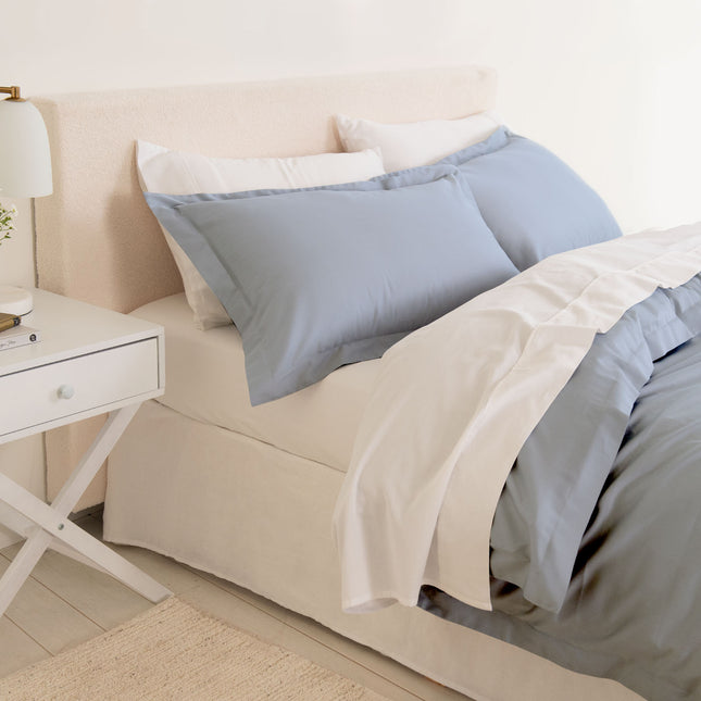 Royal Comfort - Balmain 1000TC Bamboo cotton Quilt Cover Sets (King) - Blue Fog-1951134824609746945