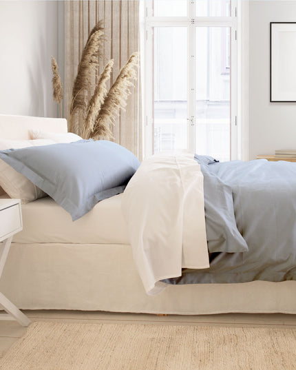 Royal Comfort - Balmain 1000TC Bamboo cotton Quilt Cover Sets (King) - Blue Fog-1951134824609746946