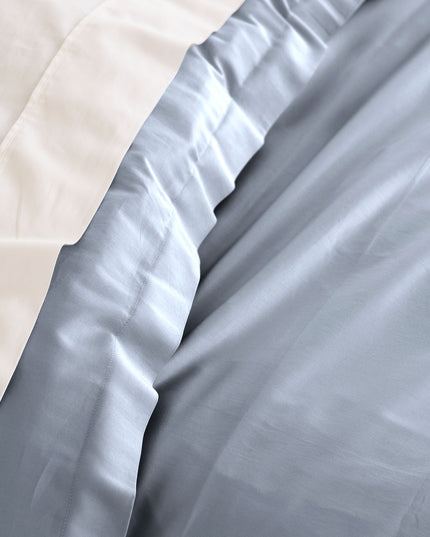 Royal Comfort - Balmain 1000TC Bamboo cotton Quilt Cover Sets (King) - Blue Fog-1951134824609746949