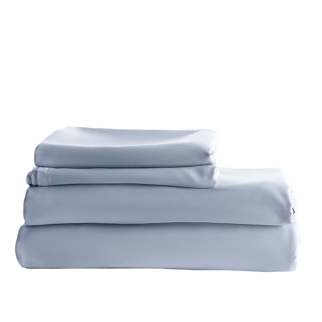 Royal Comfort - Balmain 1000TC Bamboo cotton Quilt Cover Sets (King) - Blue Fog-1951134824609746950
