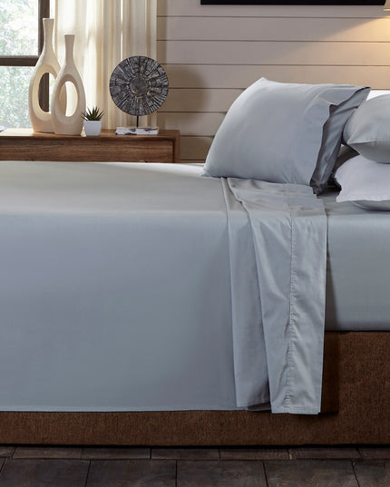 Royal Comfort - 250TC 100% Organic Cotton 4 Piece Sheet Set - Queen - Graphite-1951134855790202880