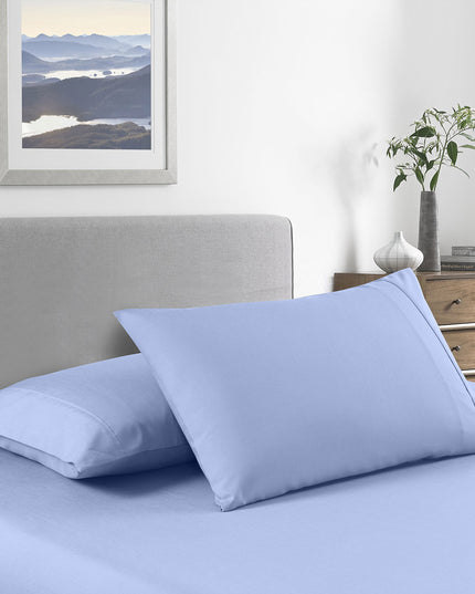 Royal Comfort Bamboo Cooling 2000TC Sheet Set - Double-Light Blue-1951134859753820161