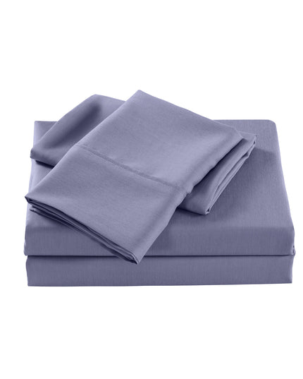 Royal Comfort Bamboo Cooling 2000TC Sheet Set - Double-Lilac Grey-1951134859921592322
