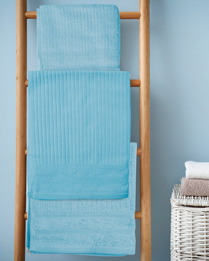 Royal Comfort Eden Egyptian Cotton 600 GSM 8 Piece Towel Pack Aqua-1951134892150624258