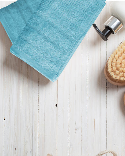 Royal Comfort Eden Egyptian Cotton 600 GSM 8 Piece Towel Pack Aqua-1951134892150624259