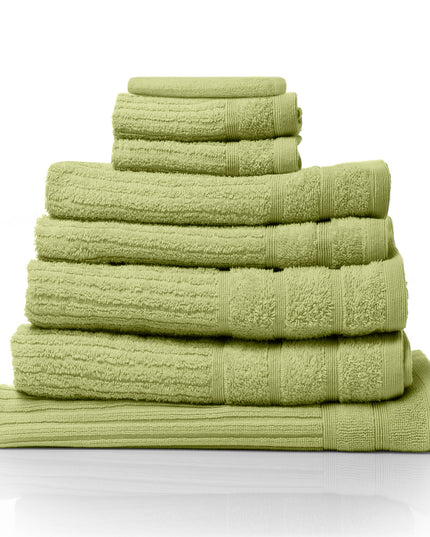 Royal Comfort Eden Egyptian Cotton 600 GSM 8 Piece Towel Pack Spearmint-1951134892335173632