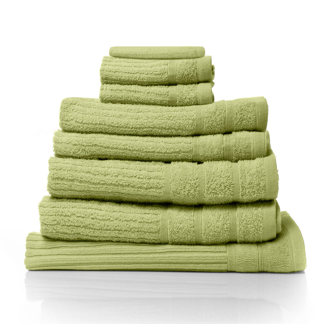 Royal Comfort Eden Egyptian Cotton 600 GSM 8 Piece Towel Pack Spearmint-1951134892335173632