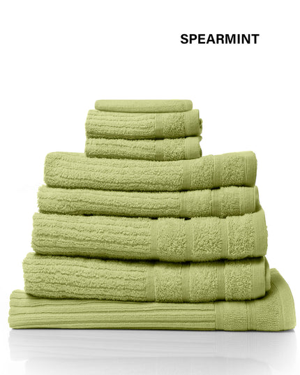 Royal Comfort Eden Egyptian Cotton 600 GSM 8 Piece Towel Pack Spearmint-1951134892335173636