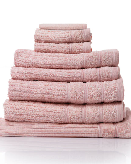 Royal Comfort Eden Egyptian Cotton 600 GSM 8 Piece Towel Pack Blush-1951134892528111616