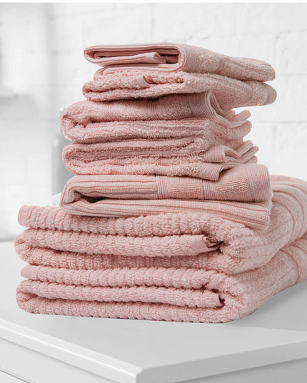 Royal Comfort Eden Egyptian Cotton 600 GSM 8 Piece Towel Pack Blush-1951134892528111617