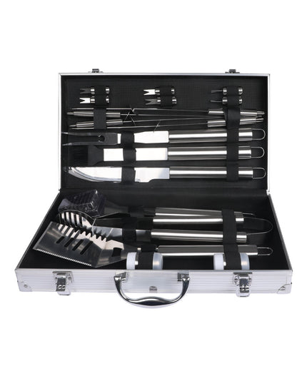 Moyasu 18Pcs BBQ Tool Set Stainless-1975420517120872449