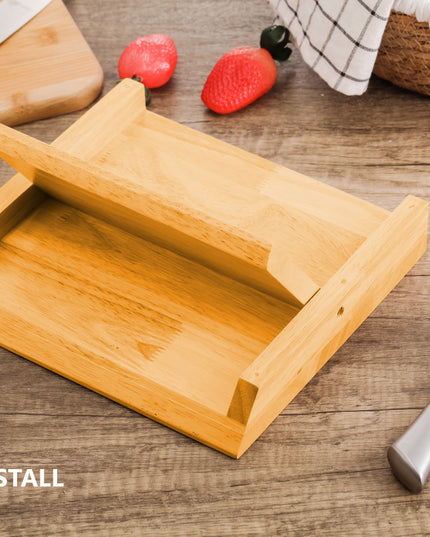 CARLA HOME Natural Bamboo Magnetic Knife Block Holder with Strong Magnets for Home Kitchen Storage & Organisation-1992735297133219844