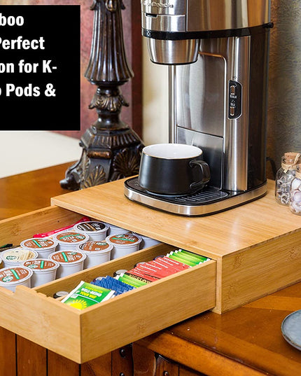 CARLA HOME Bamboo K-Cup Coffee Pod Holder Storage Organizer  for Kitchen, Jewelry and Cosmetic-1992735300081815554