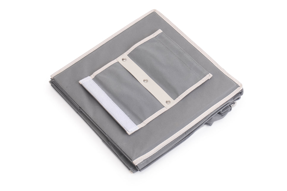 CARLA HOME  5 Tier Shelf Hanging Closet Organizer and Storage for Clothes (Grey)-1978962238370877446