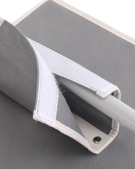 CARLA HOME  5 Tier Shelf Hanging Closet Organizer and Storage for Clothes (Grey)-1978962238370877447