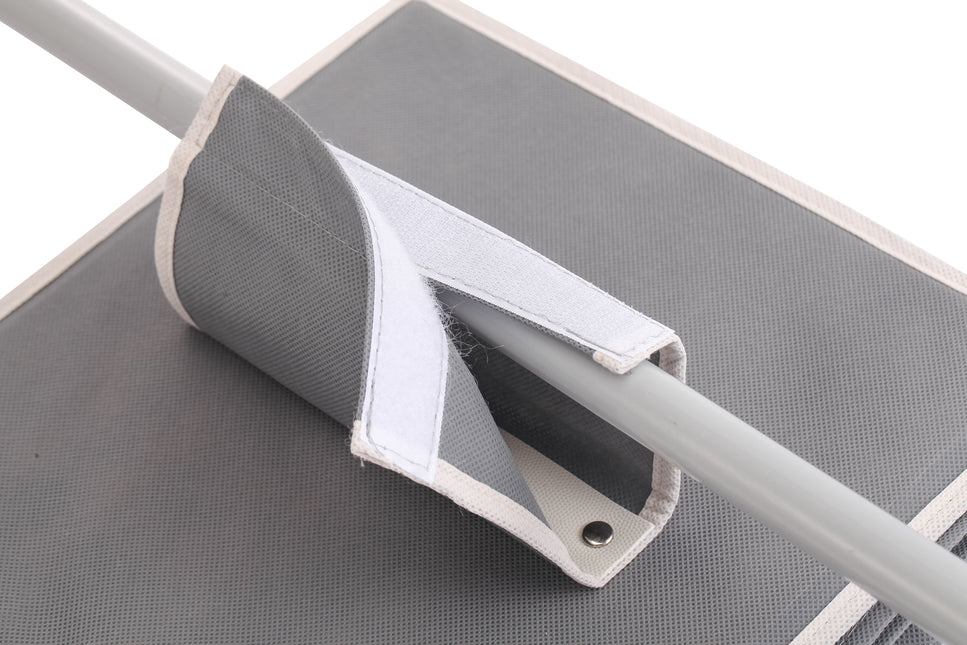 CARLA HOME  5 Tier Shelf Hanging Closet Organizer and Storage for Clothes (Grey)-1978962238370877447