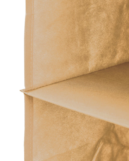 CARLA HOME  5 Tier Shelf Hanging Closet Organizer and Storage for Clothes (Beige)-1992735280918040580