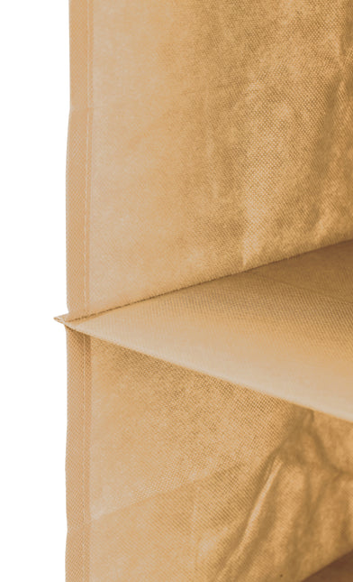 CARLA HOME  5 Tier Shelf Hanging Closet Organizer and Storage for Clothes (Beige)-1992735280918040580