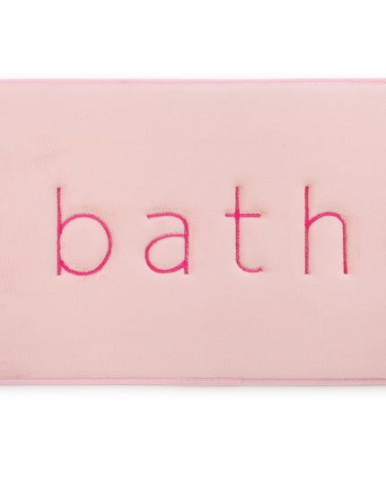CARLA HOME Extra Thick Memory Foam & Super Comfort Bath Rug Mat for Bathroom (60 x 40 cm, Pink)-1992735299377172480